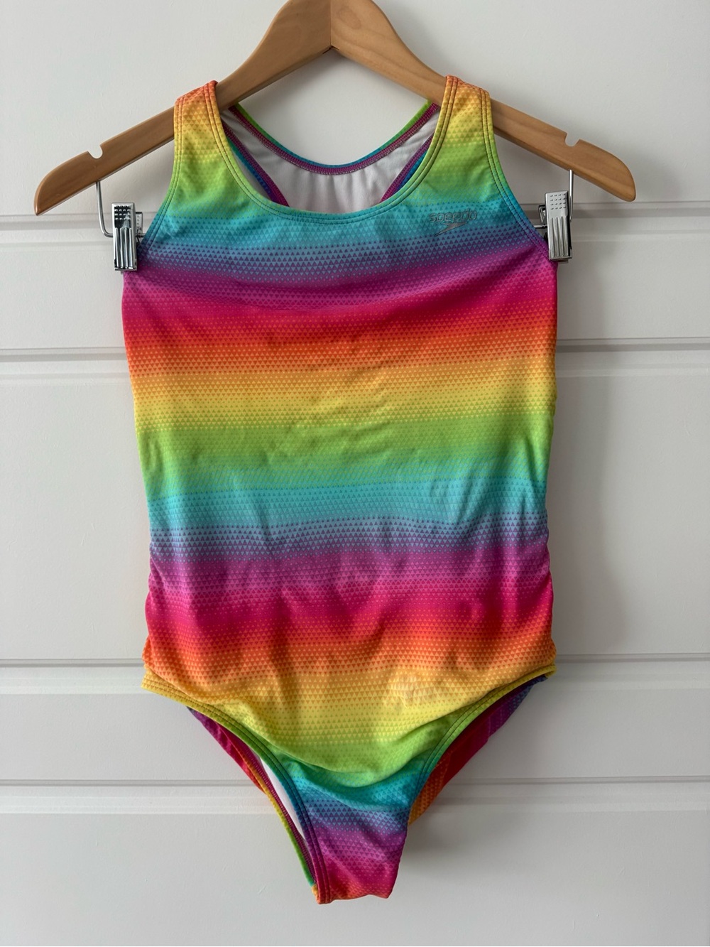 Speedo Rainbow Gradient Tank One-Piece Swimsuit - Multi